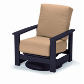 Leeward Swivel Rocking Dining Arm Chair with Cushion