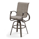 Cape May Sling Swivel Bar Chair