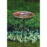 Solid Copper Birdbath