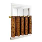 Bamboo Grommet Top Tiers in Espresso / Brown