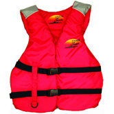 Deluxe Life Large Adult Vest in Red / Grey