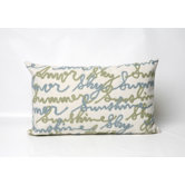 Amour Rectangle Indoor/Outdoor Pillow in Blue