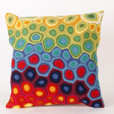 Pop Swirl Square Indoor/Outdoor Pillow in Multi