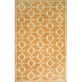 Spello Arabesque Orange Outdoor Rug