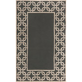 Spello Chain Border Midnight Outdoor Rug