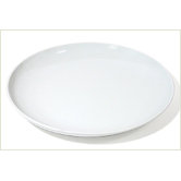 Five Senses White 10.6" Dinner Plate