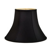 Shantung Soft Shade-Black Bell Shade