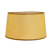 Hard Back Linen Shallow Drum Shade