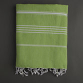 Ayrika Stripes Fouta Towel in Green