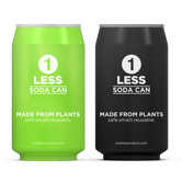 One Less 2-Pack Soda Can Water Bottle