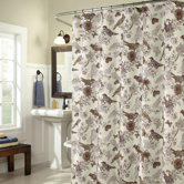 Birdwatcher Shower Curtain in Smoke