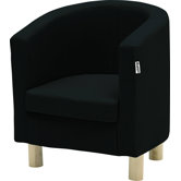 Clubsessel in Schwarz
