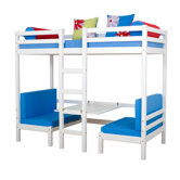 150cm Matratzenbezug gesteppt in Butterfly Hellblau