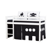 12cm x 90cm x 200cm Matratzenbezug gesteppt in Black Magic / Pirat