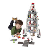 Discovery Space Ship and Lift Off Rocket