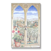 Tuscany Wooden Faux Window Scene