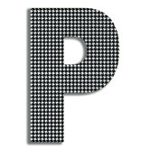 Oversized Hanging Letter P