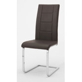 Schwingstuhl "Josy" in Braun / Chrom