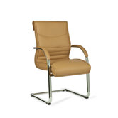 Freischwinger "Milano Visitor" in Caramel / Chrom