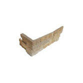 Sandstone 6" x 18" x 6" Natural Ledge Stone Corner in Fossil Rustic