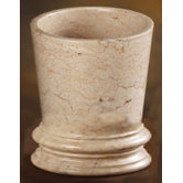 Champagne Marble Francesca Waste Basket