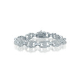 Antique Cubic Zirconia Sterling Silver Bracelet