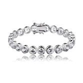 Bezel-Set Cubic Zirconia Bracelet