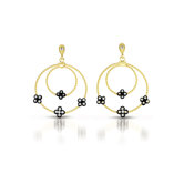 Sterling Silver Round Cubic Zirconia Drop Earrings