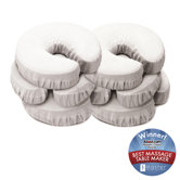 Face Pillow Covers Package in Natural White (Pack of 6)
