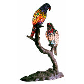 Exotic Birds Accent Table Lamp