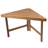 Deluxe Teak Corner Shower Bench with Optional Shelf