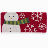 Snowman Coir Mat