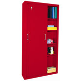 72" Storage Cabinets with Sliding Door