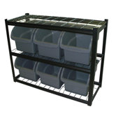2 Shelf Bin Unit