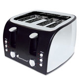 Coffee Pro 4-Slice Multi-Function Toaster with Adjustable Slot Width