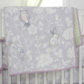 Bird of Paradise Print / Embroidery Crib Quilt