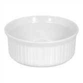 French White 1.5 Qt. Round Casserole Dish