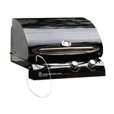 24" Cook Number Black Porcelain Gas Grill Head