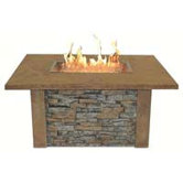 Sierra Firepit Table with Rectangle Burner