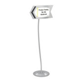 Customizable Arrow Sign in Gray