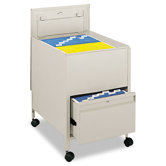 Locking Mobile Tub File with Drawer, Legal