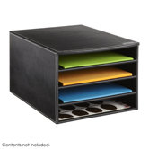 Leather Look Multi Letter Tray