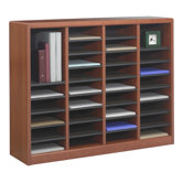E-Z Store Wood 32 1/2" Literature Organizer