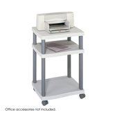 Wave Design Printer Stand, 3-Shelf