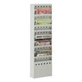 Steel Magazine Rack, 11 Compartments