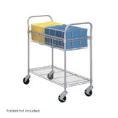 Wire Mail Cart, 600Lbs, 18-3/4W X 39D X 38-1/2H