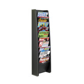 Leather Look Magazine Rack, 10 Compartments