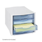 Safco 4 Drawer Desk Organizer (Closed) - Set of 4