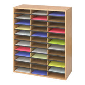 Large Wood/Corrugated Literature Organizer