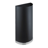 Half Round Trash Receptacle